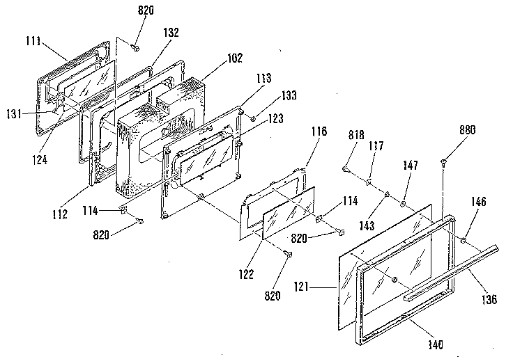 OVEN DOOR SECTION