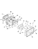 Oven door section