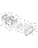 Oven door section