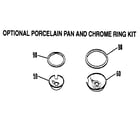 Kenmore 9114658815 porcelain pan/crome ring kit diagram