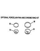 Porcelain pan/crome ring kit