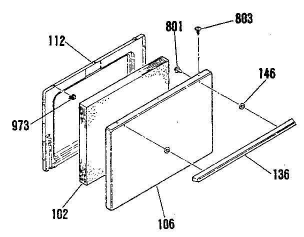 Oven door section (colors)