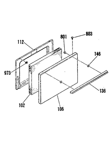 Oven door section (colors)