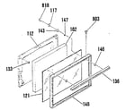 Kenmore 9113618811 chrome/black glass diagram