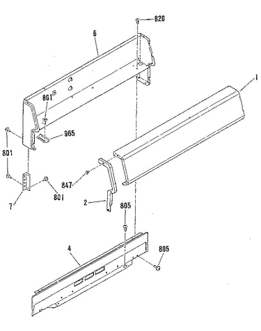Backguard section