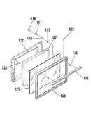 Oven door section