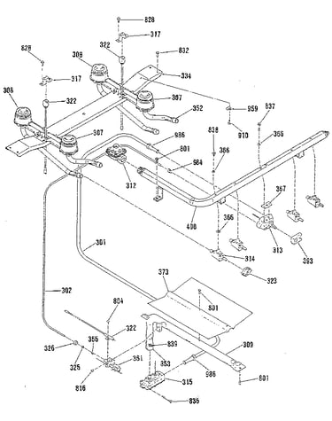 Burner section