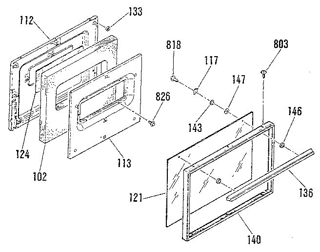 OVEN DOOR SECTION