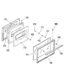 Oven door section