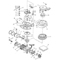 Craftsman 217586611 engine assembly type no. 643-29ba & 643-35 diagram
