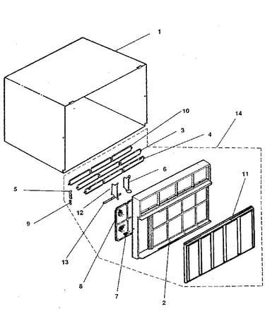 Cabinet and front panel
