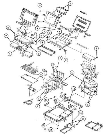 T3100e personal computer assembly, hardware