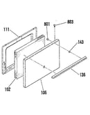 Oven door section