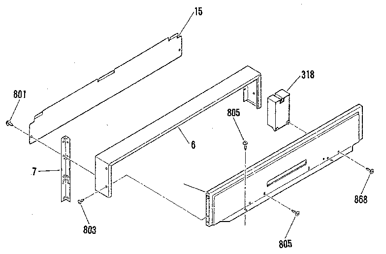 Backguard section