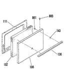 Oven door section