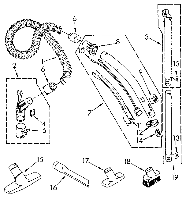 Hose and attachment