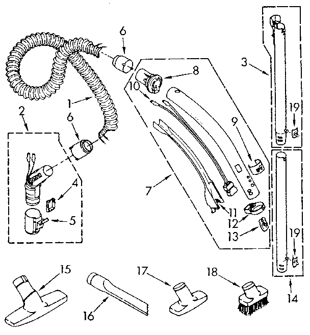 Hose and attachment