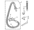 Kenmore 1163089090C hose and attachment diagram