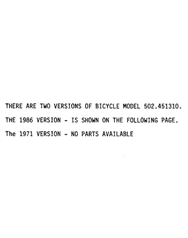 Model notes