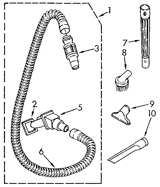Hose and attachment