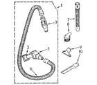 Kenmore 1163966182 hose and attachment diagram