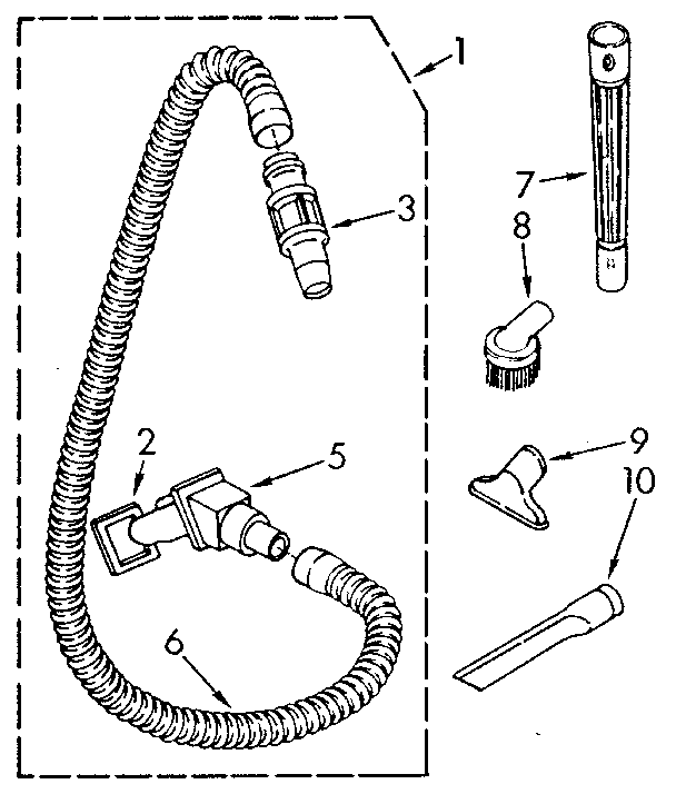 Hose and attachment