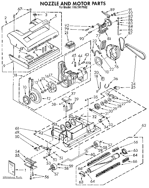 Nozzle and motor