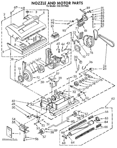 Nozzle and motor