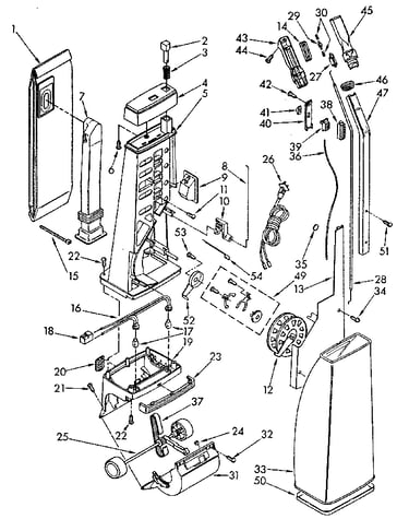 Handle and bag housing
