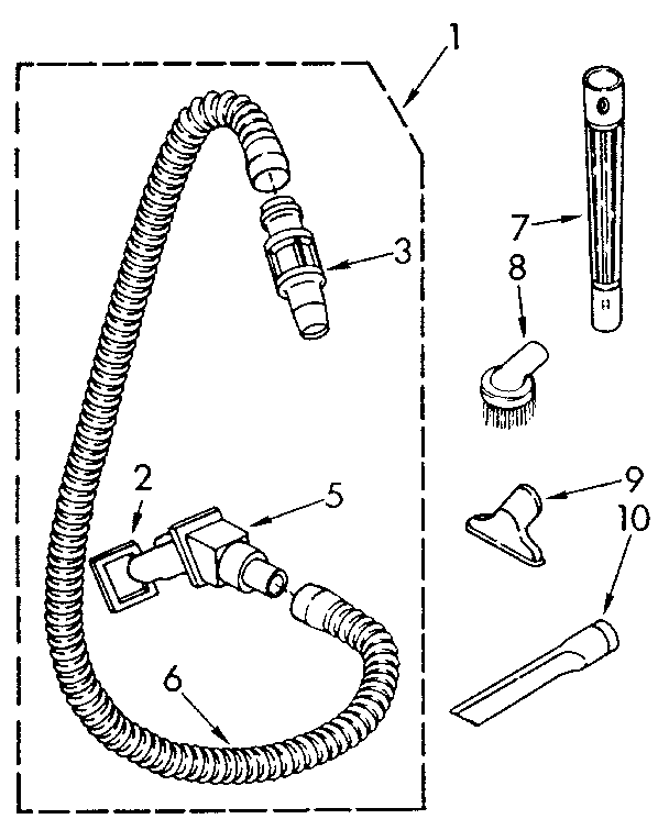 Hose and attachment
