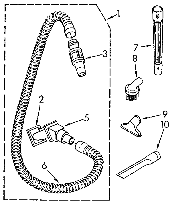 Hose and attachment