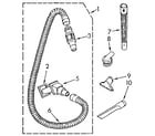 Kenmore 1163937282 hose and attachment diagram