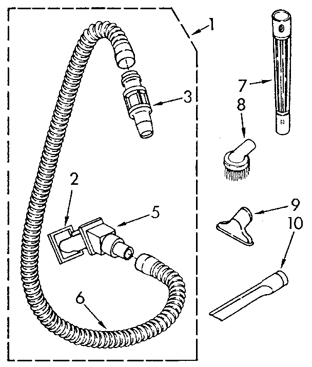 Hose and attachment