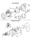 Drum/heater/blower and drive