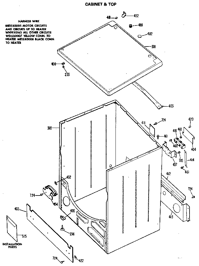 CABINET AND TOP