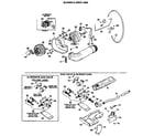 GE DDG8586MAL blower/drive and burner diagram