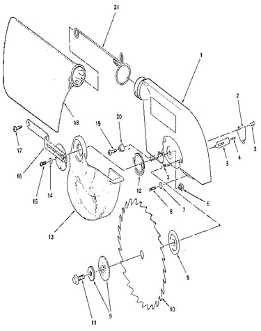 Figure 4. blade & blade guard asm.