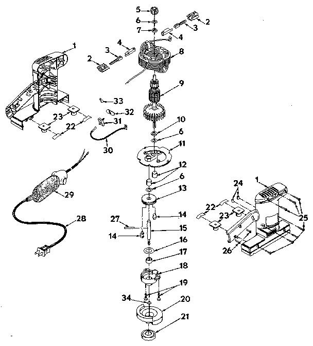 Field and armature assembly