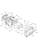 Oven door section