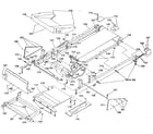 DP 21-2850 motor and walking belt assembly diagram