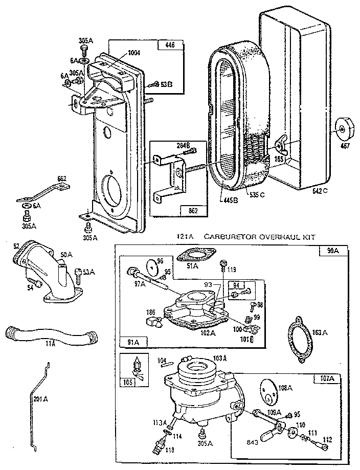 Carburetor overhaul kit
