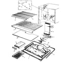 Kenmore 742JRT192B/MAJ51A freezer compartment diagram