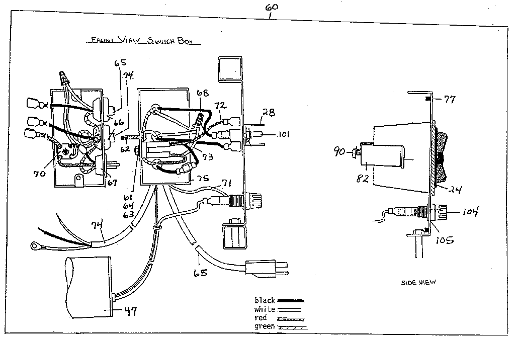 Front view - switch box
