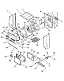 Dryer-cabinet, drum, heater