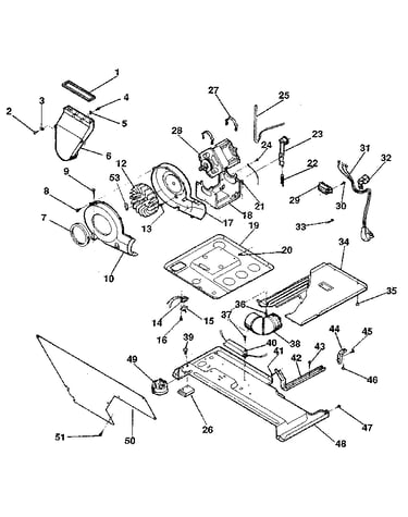 Dryer-motor, blower, belt