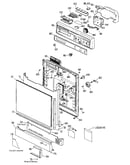 Escutcheon and door