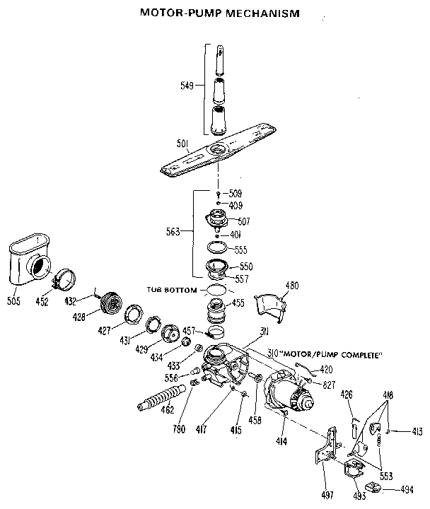 Pump and motor