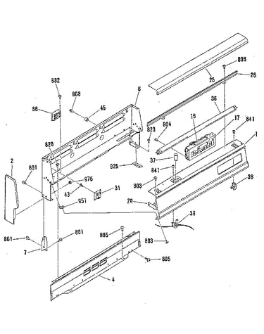Backguard section