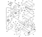Kenmore 9117390991 broiler and oven burner section diagram