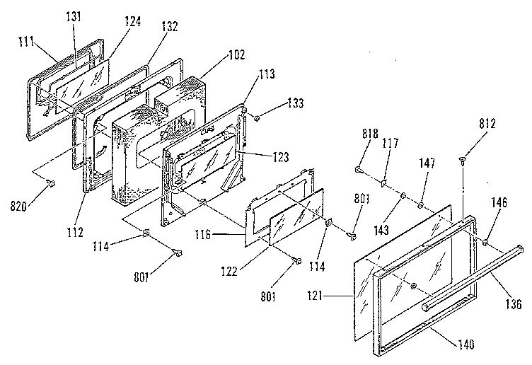OVEN DOOR SECTION